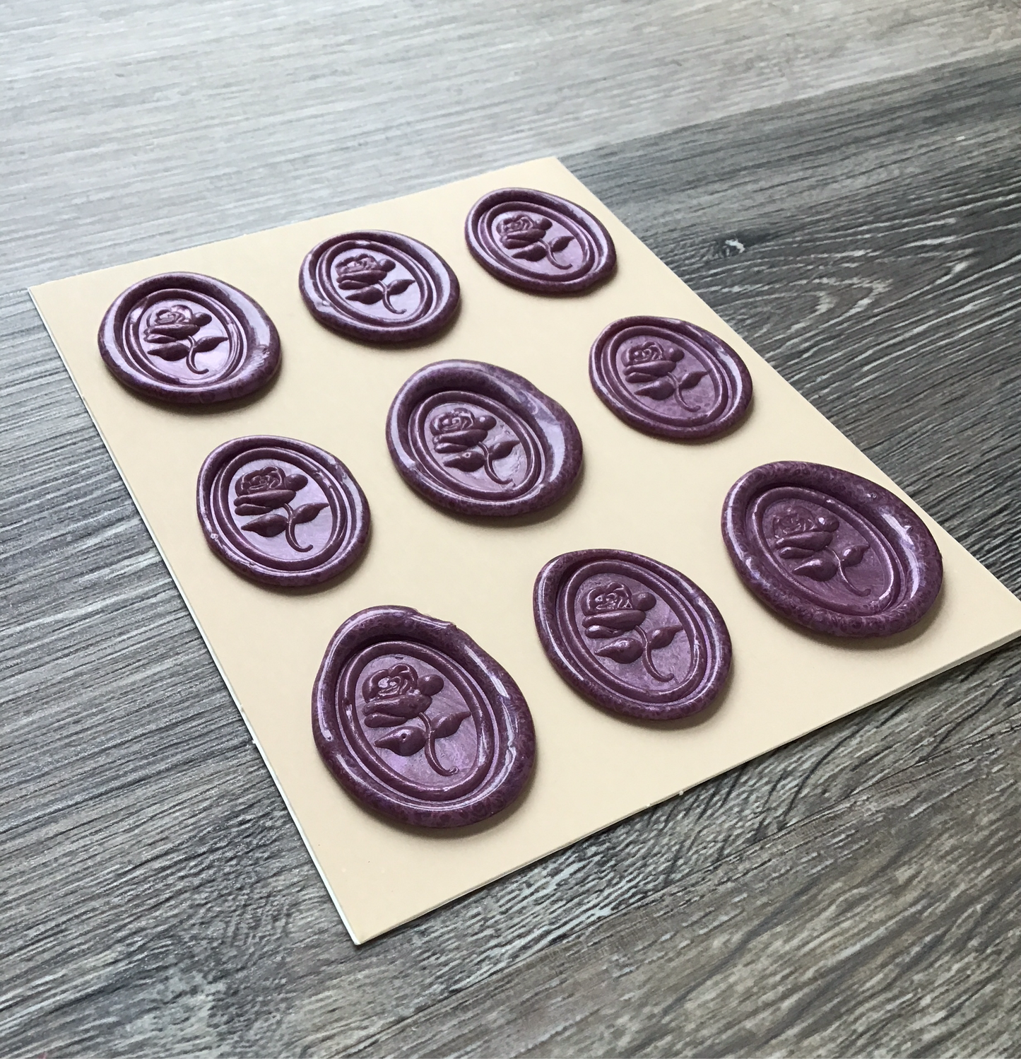 Wax Seal Set, Roses, Dusty Pink