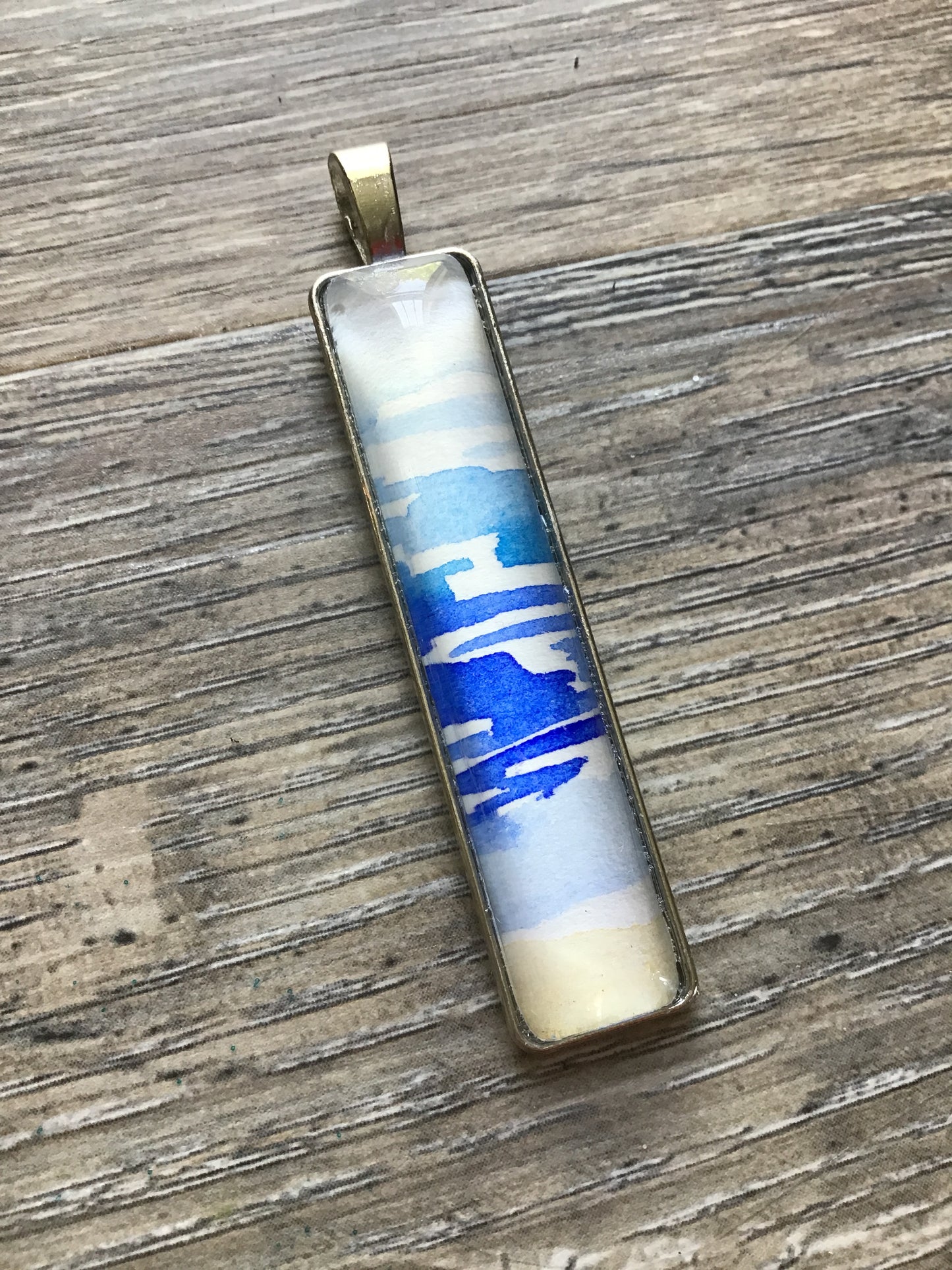 Sea Slice | Original Watercolour Pendant