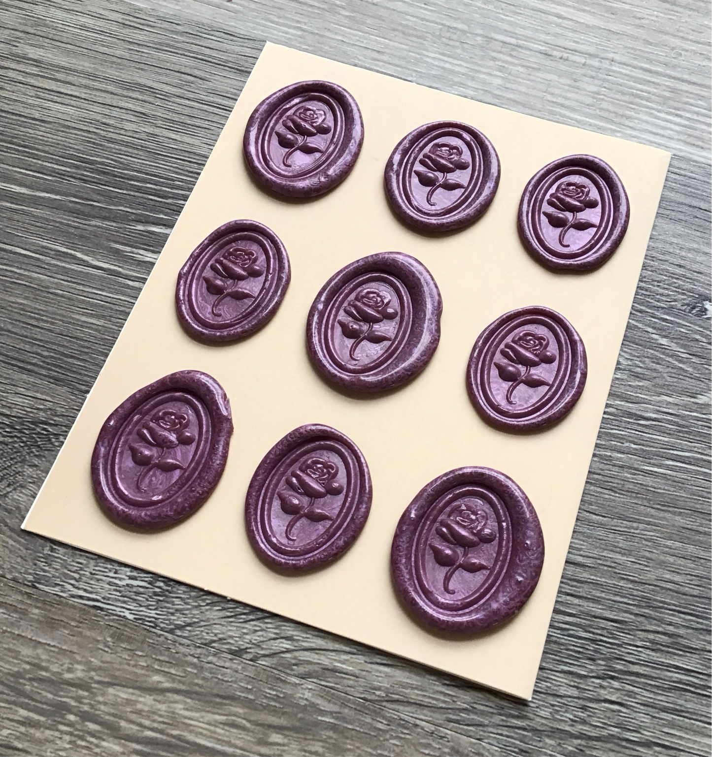 Wax Seal Set, Roses, Dusty Pink