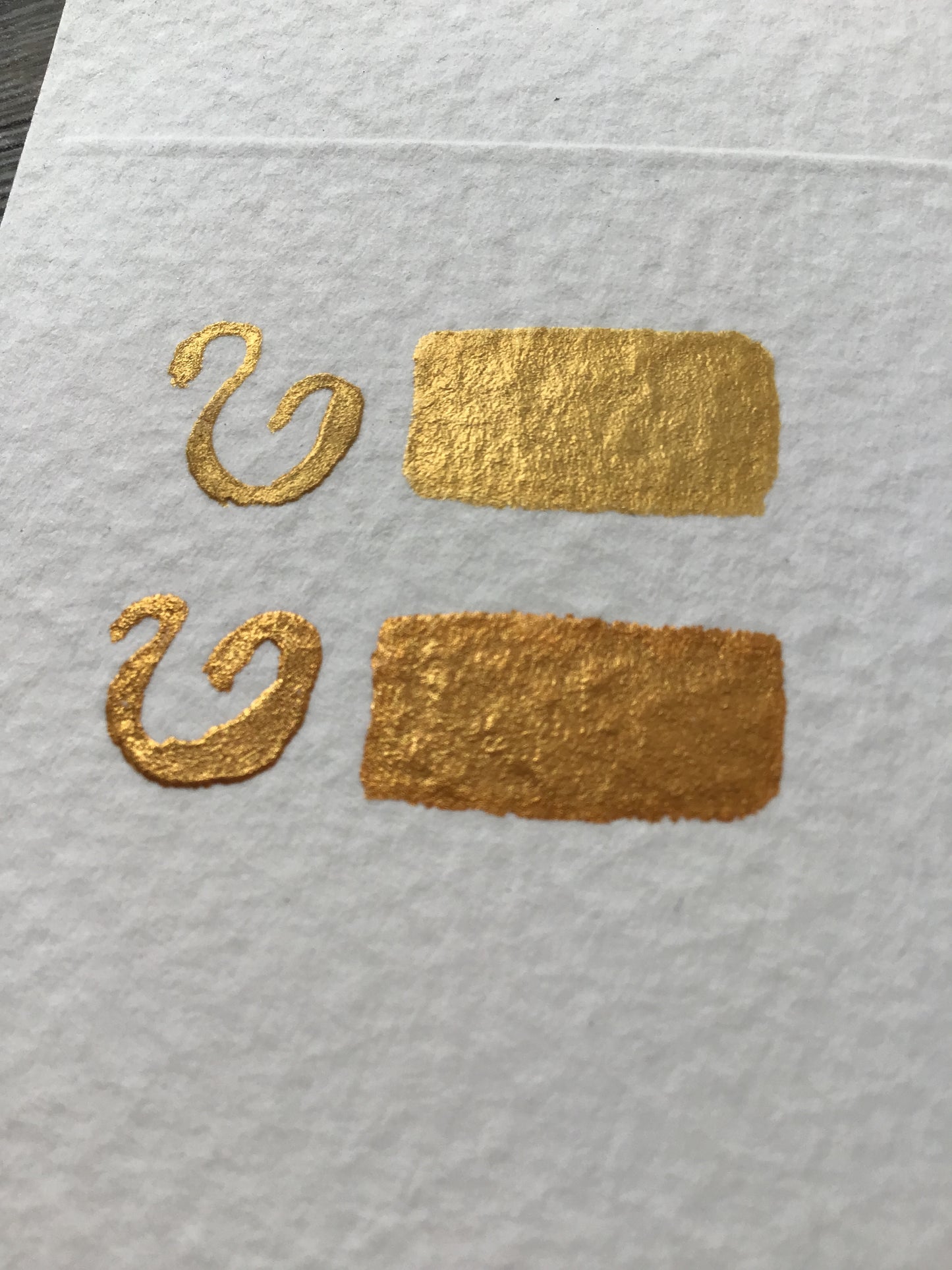 Gold Bar Handmade Watercolour, Metallic