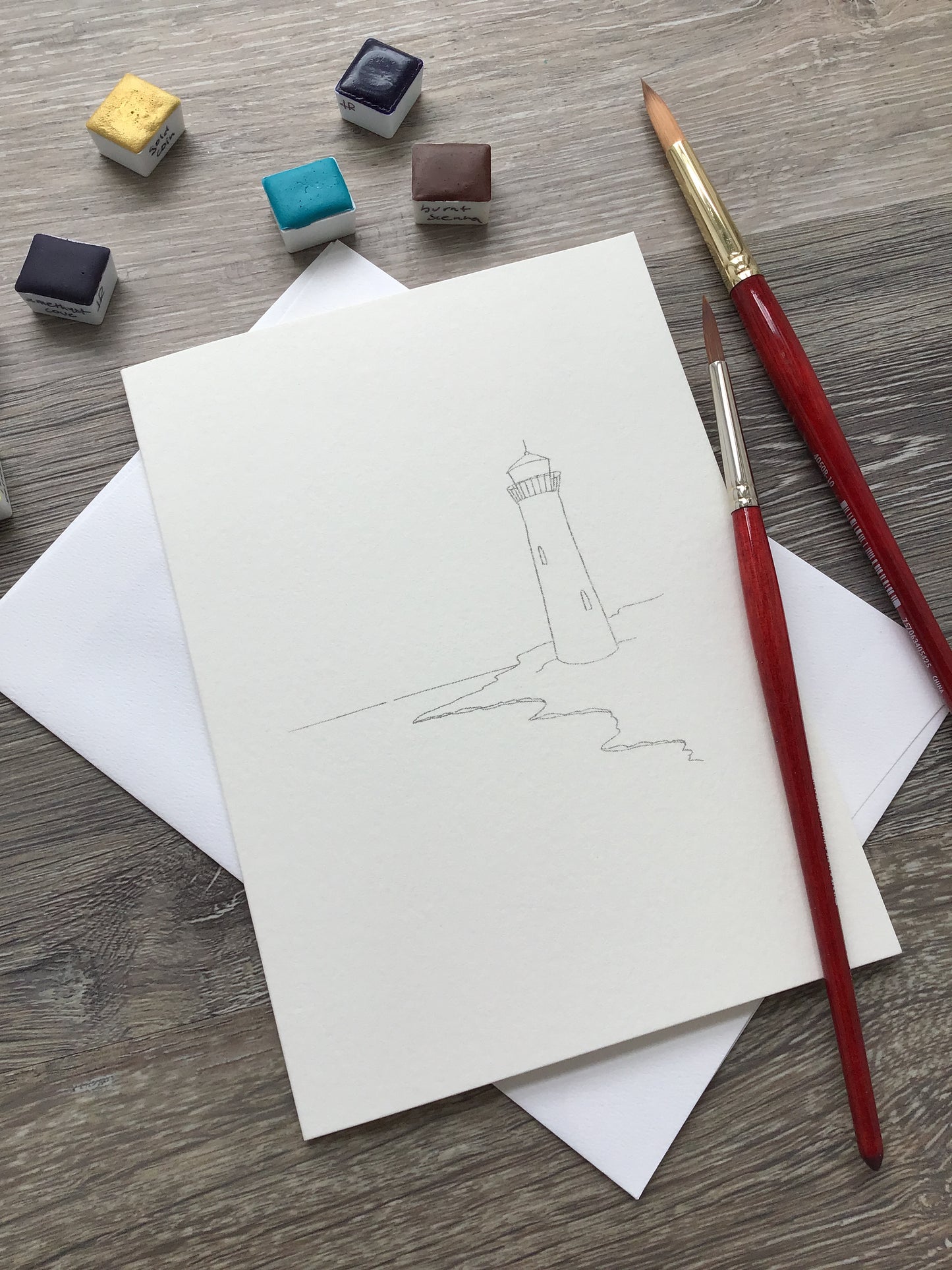 Nautical Watercolour Greeting Cards | DIY Kit | Set of 3