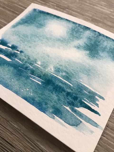 Storm Waters Handmade Watercolour