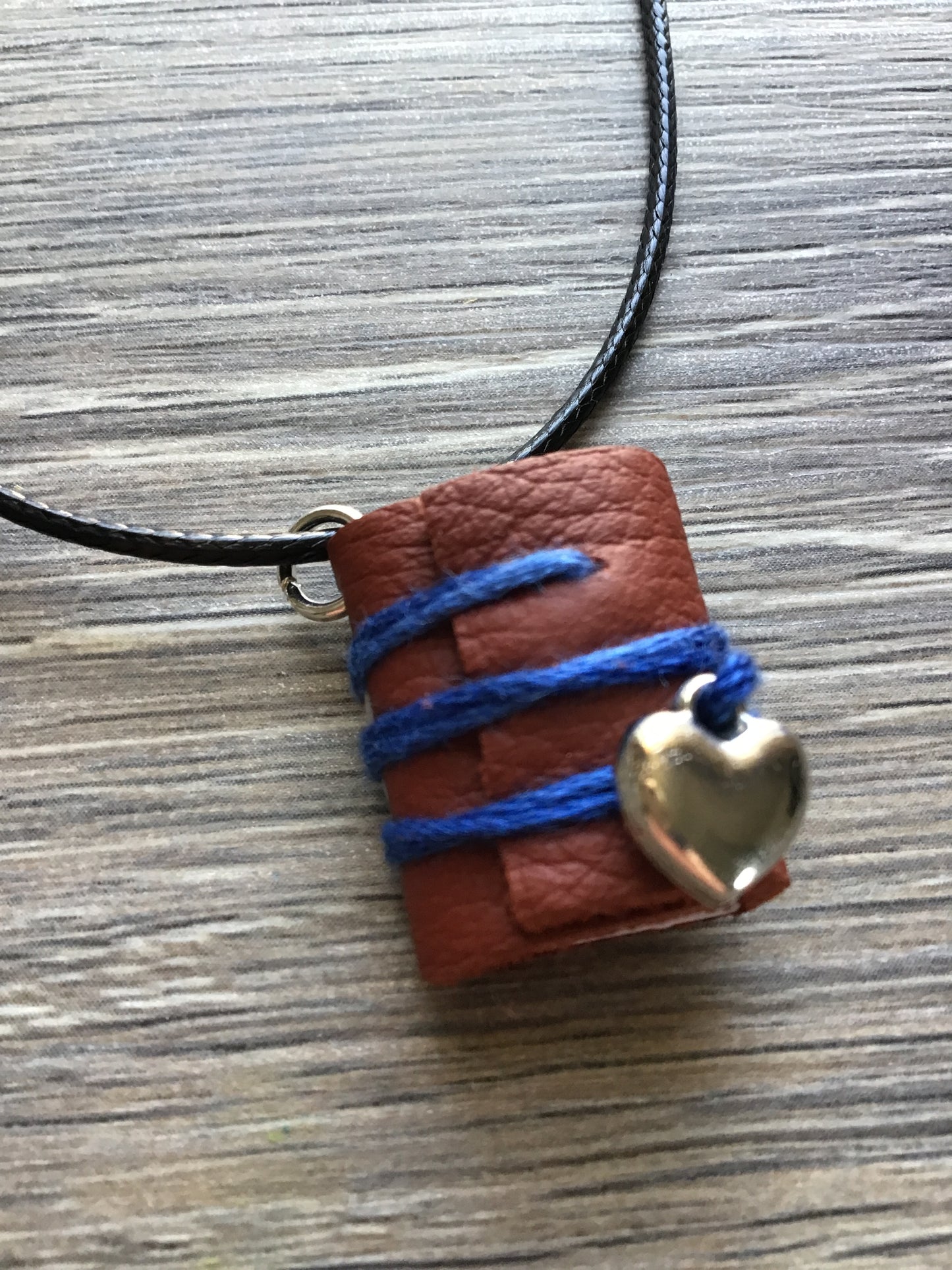 Miniature Leather Journal Pendant