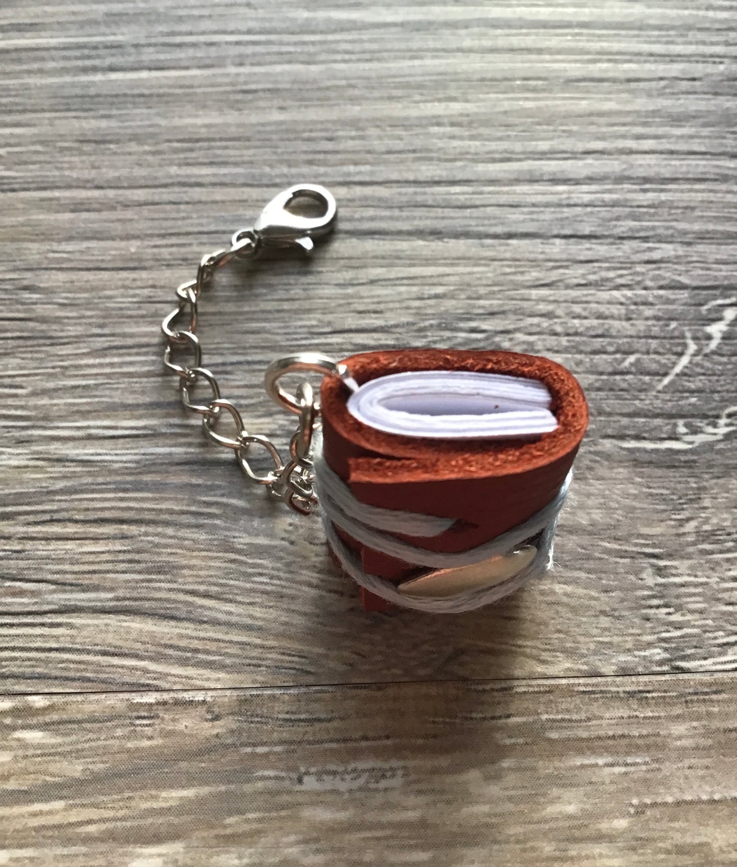 Miniature Leather Journal Pendant