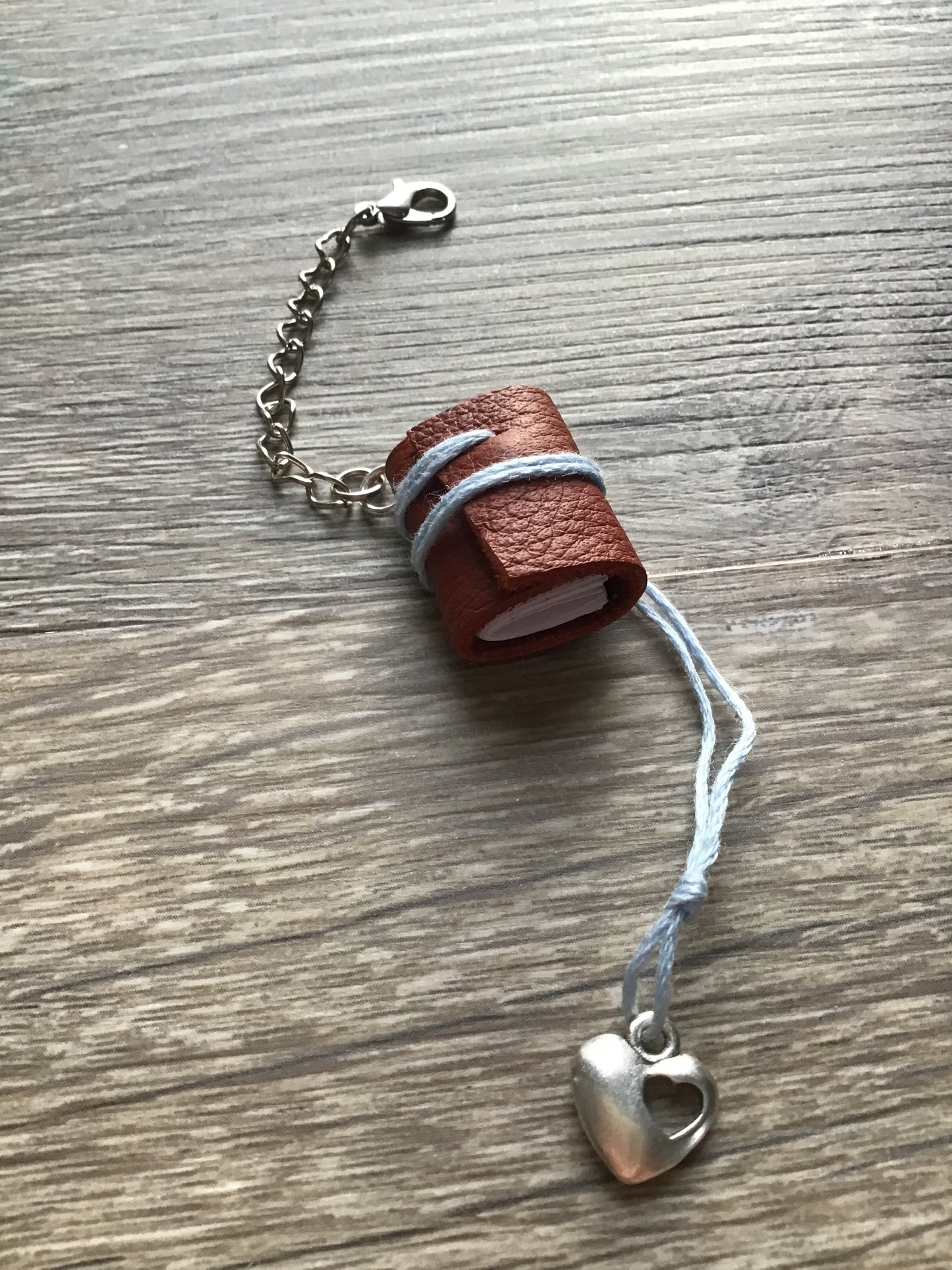 Miniature Leather Journal Pendant