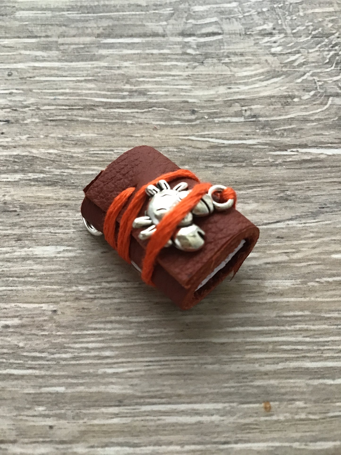 Miniature Leather Journal Pendant