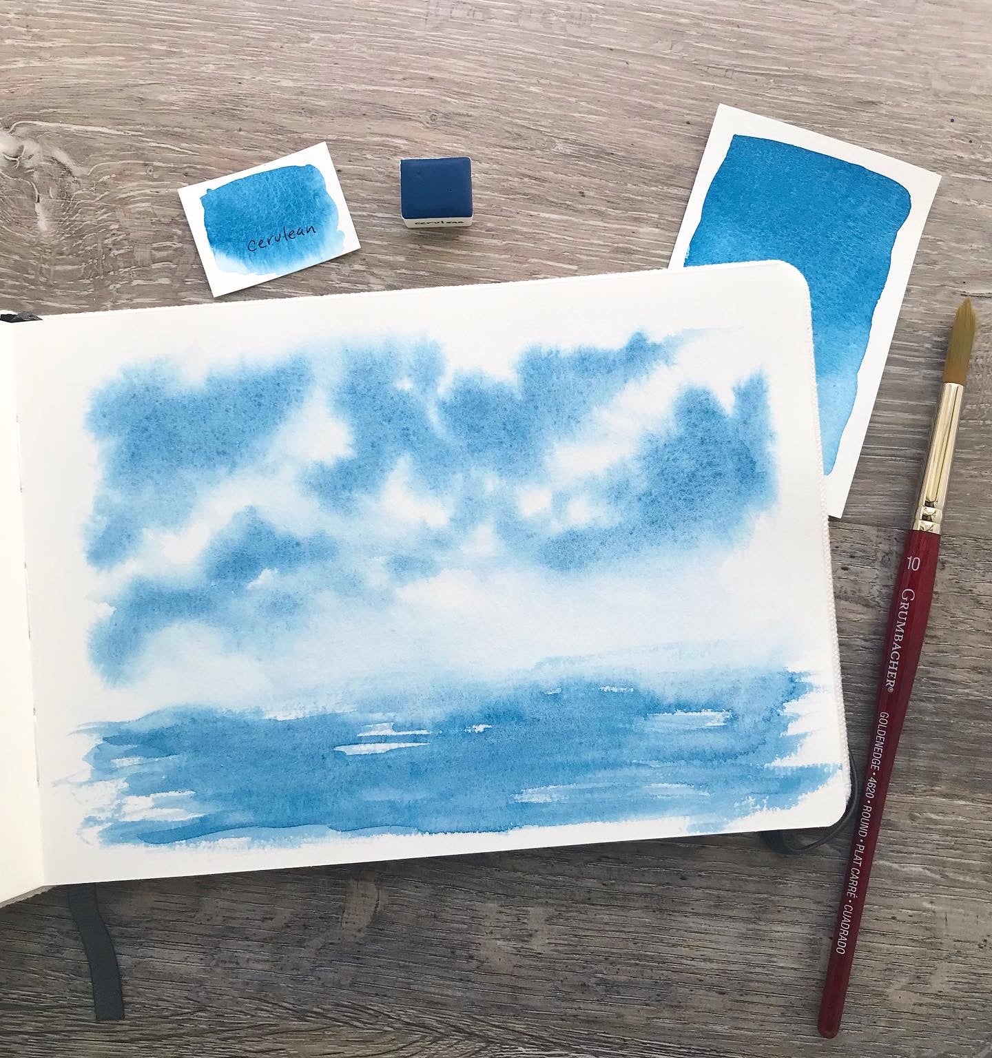 Cerulean Blue Watercolour