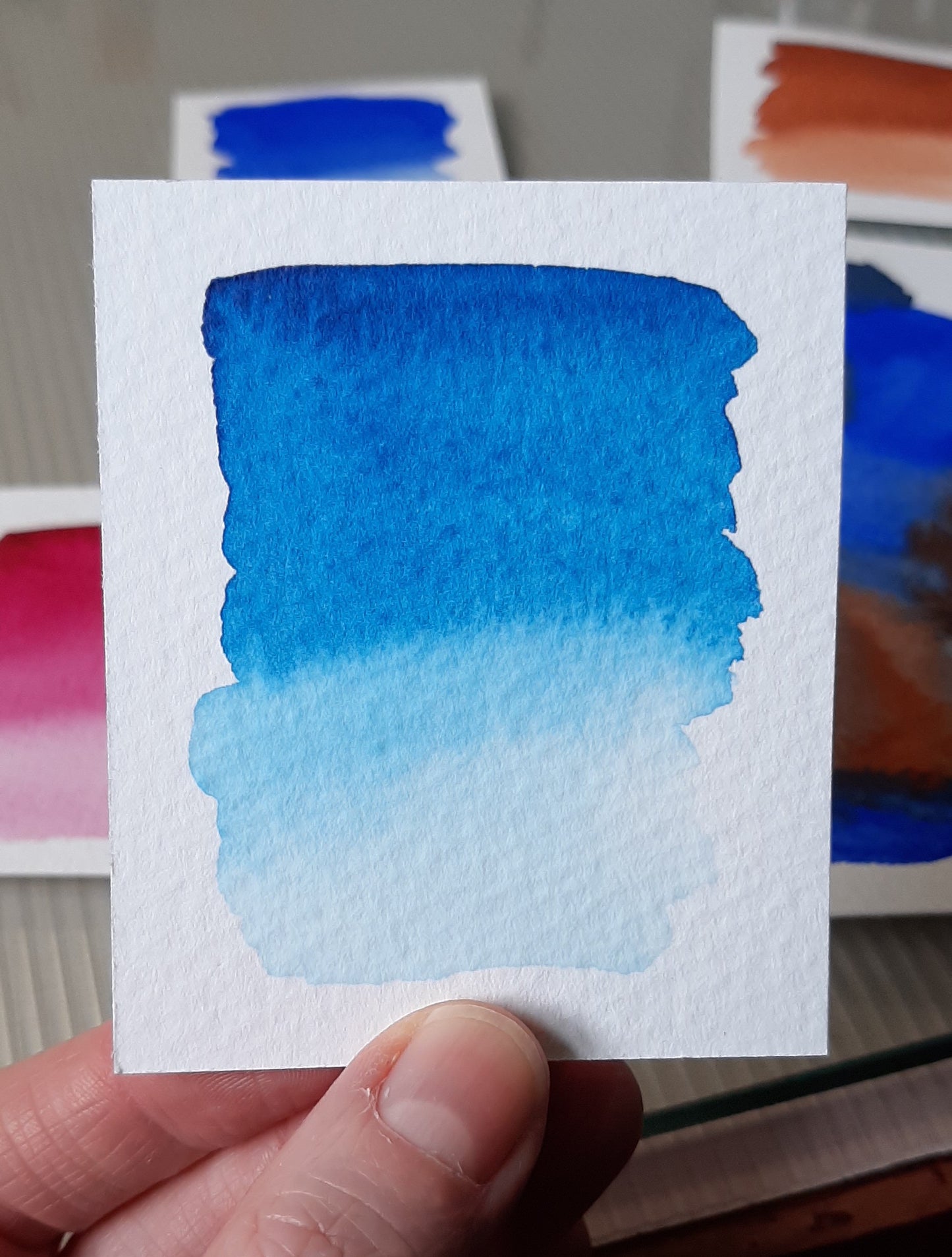 Cyan Handmade Watercolour, Primary Blue