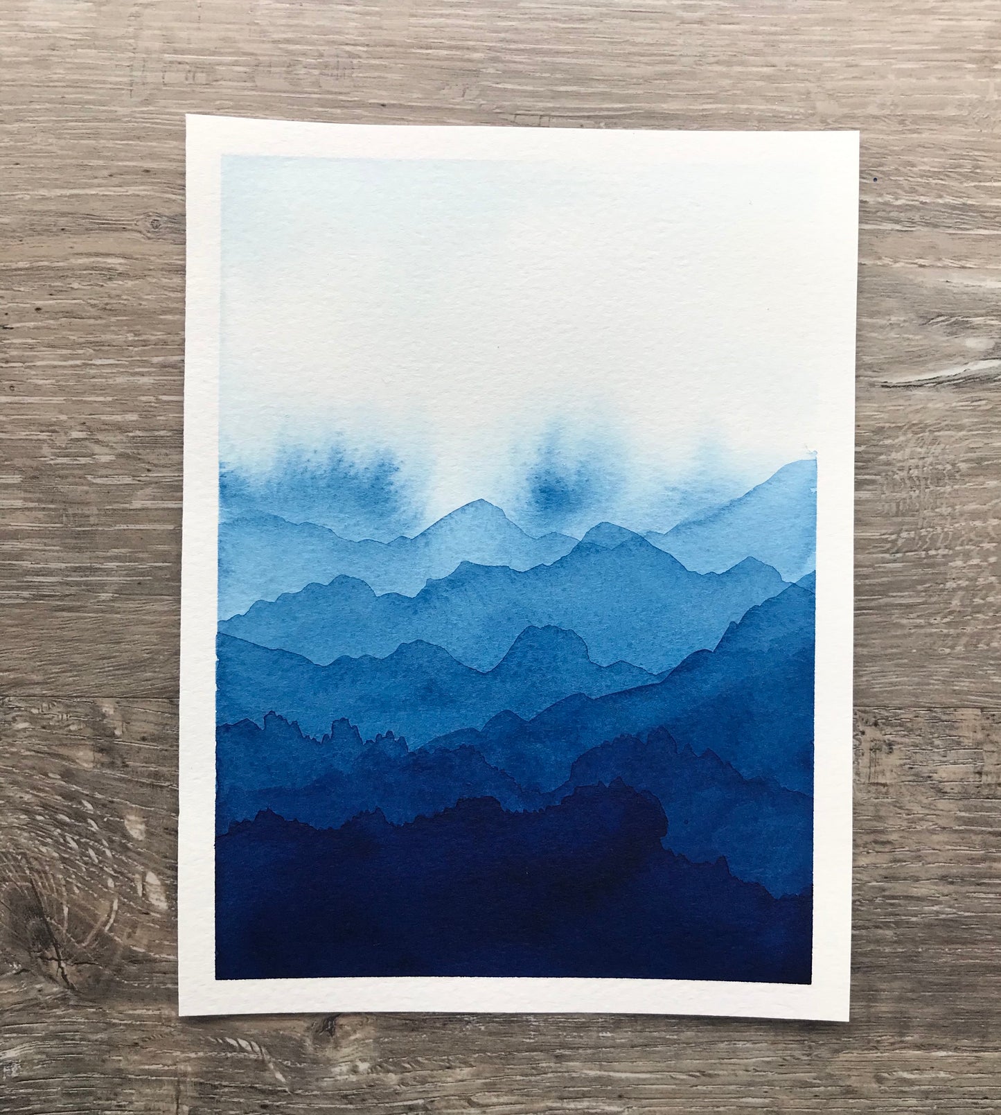 Iron Blue Handmade Watercolour, Transparent