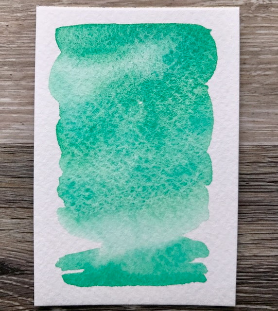 Aqua Green Handmade Watercolour