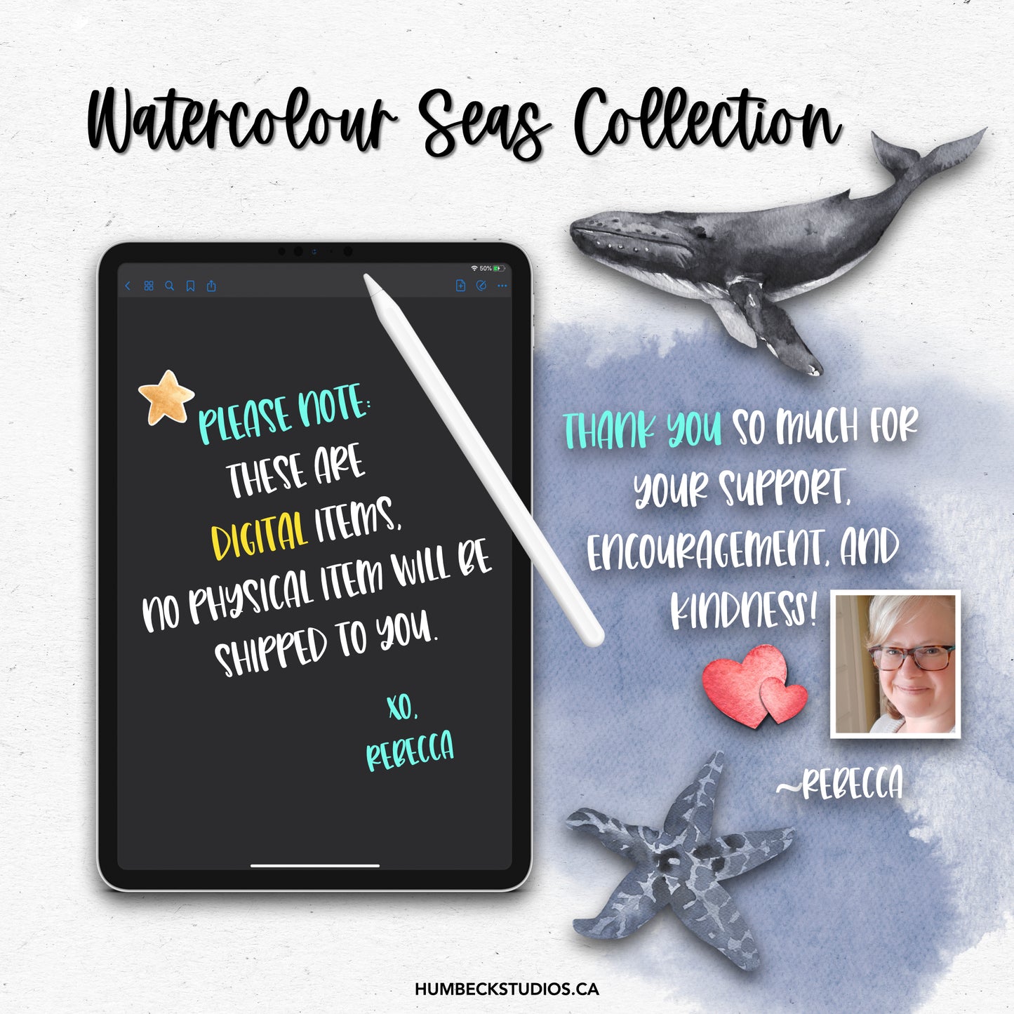 The BIG BUNDLE - the ENTIRE Watercolour Seas Digital Planning Collection